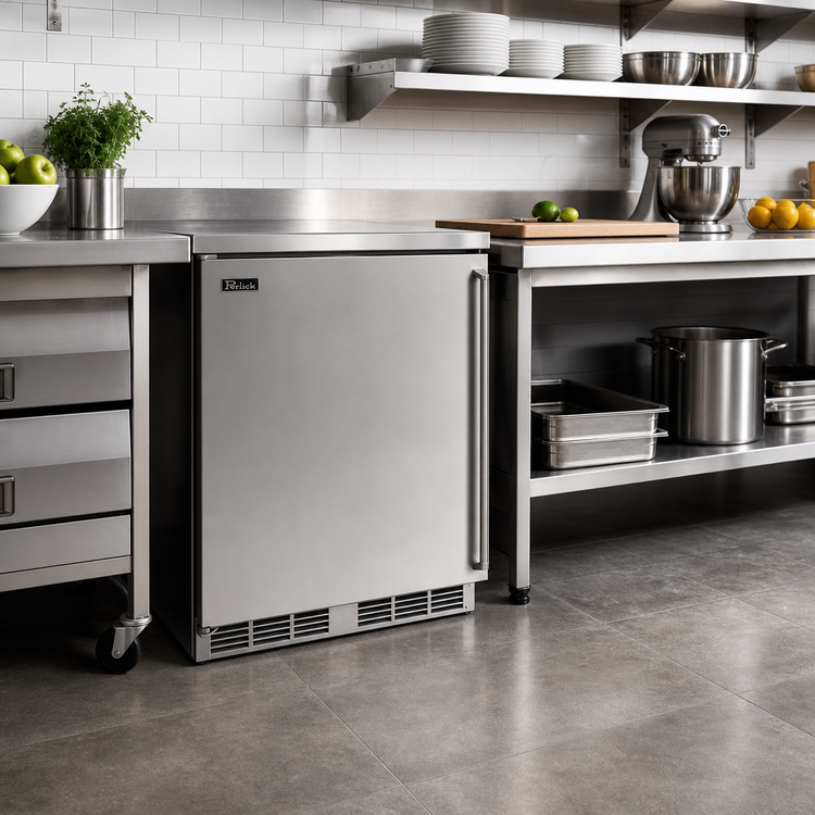 Product image #2 for Perlick C-Series 24-Inch Undercounter Freezer with Solid Door and Self-Contained Refrigeration