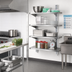 Thumbnail image #2 for Eagle Standard Wall-Mounted Cantilever Shelving Upright, 96 Inch, Aluminum