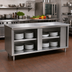 Thumbnail image #2 for Eagle Group Spec-Master 96-Inch Sliding Door Plate Cabinet with Stainless Steel Top