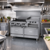 Thumbnail image #2 for Garland G Starfire Pro 60-Inch Commercial Gas Range with 6 Open Burners, 24-Inch Raised Griddle/Broiler and 2 Standard Ovens