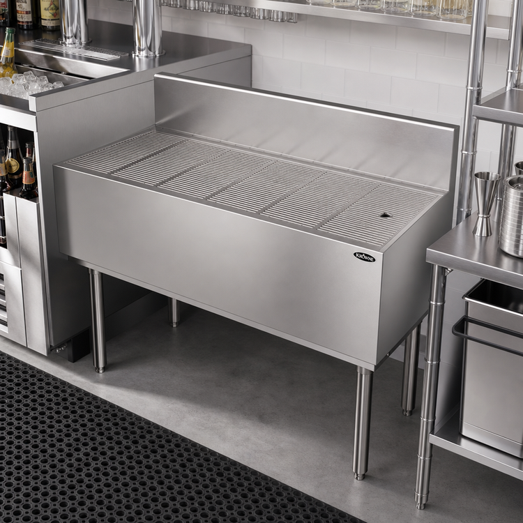 Product image #2 for Krowne Royal Series Free-Standing Underbar Drainboard, 48 Inch W x 19 Inch D, Stainless Steel