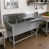 Thumbnail image #2 for John Boos Pro-Bowl 3-Compartment Stainless Steel Sink with Right Drainboard