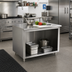 Thumbnail image #2 for Advance Tabco Special Value Series 72-Inch x 30-Inch Flat Top Stainless Steel Open Base Work Table