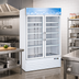 Thumbnail image #2 for 53-Inch Two-Section Reach-In Glass Door Display Freezer, 45 Cu. Ft., Bottom Mount