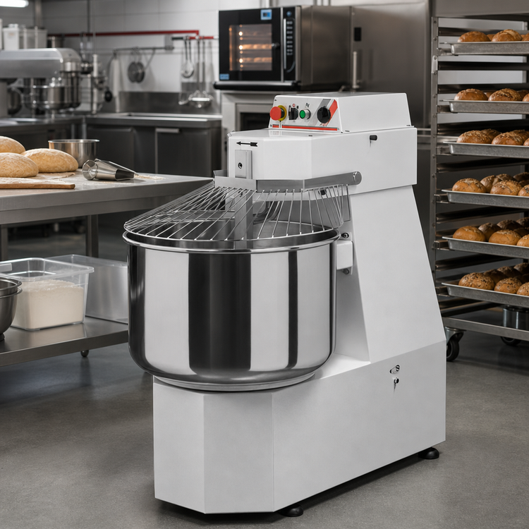 Product image #2 for Trento Avancini SP40 Heavy-Duty Spiral Dough Mixer, 88 lb Capacity, 2-Speed, 208V/3-Phase