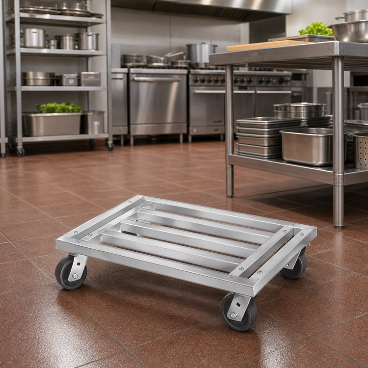 Product image #2 for Channel Manufacturing Mobile Tubular Aluminum Dunnage Dolly, 24 x 20 x 8 Inches, 1,200 lb. Capacity