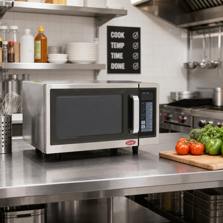 Product image #3 for Light-Duty 1.0 Cu. Ft. Commercial Microwave Oven, 1000 Watt, Digital Touch Pad Controls