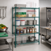 Thumbnail image #2 for Eagle Group Valu-Gard 5-Tier Stationary Starter Wire Shelving Unit, 48W x 18D x 86H