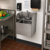 Thumbnail image #2 for Glastender Stainless Steel Wall-Mount Hand Sink with Skirt and Side Splashes, 12 x 15 Inches