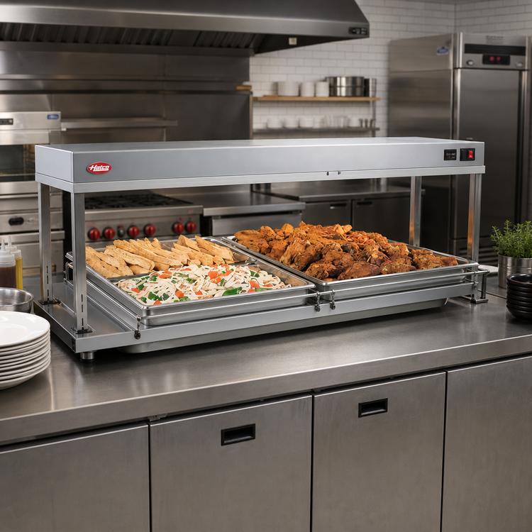 Product image #2 for Hatco Glo-Ray Freestanding Heated Shelf, 66-Inch W x 25-1/2-Inch D, Stainless Steel Top
