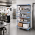 Thumbnail image #2 for Millenia 54 Inch Wide x 24 Inch Deep x 86 Inch High Stationary Polymer Shelving Starter Unit with 4 Solid Shelves