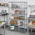 Thumbnail image #2 for Quantum 5-Shelf Stationary Wire Shelving Starter Kit, 36