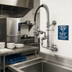 Thumbnail image #2 for T&S Brass Mini Wall-Mount Pre-Rinse Unit with Low Flow Spray Valve, 8-Inch Swing Nozzle, and Vacuum Breaker