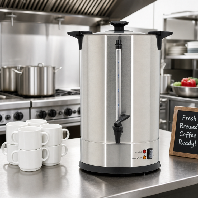 Product image #2 for Omcan Commercial Coffee Percolator, 3.5 Gallon, 89 Cups/Hour, 1500W