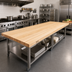 Thumbnail image #2 for John Boos Boos Block Northern Hard Rock Maple Kitchen Countertop, 144 x 42 Inch, 1-1/2 Inch Thick, Edge Grain, Penetrating Oil Finish