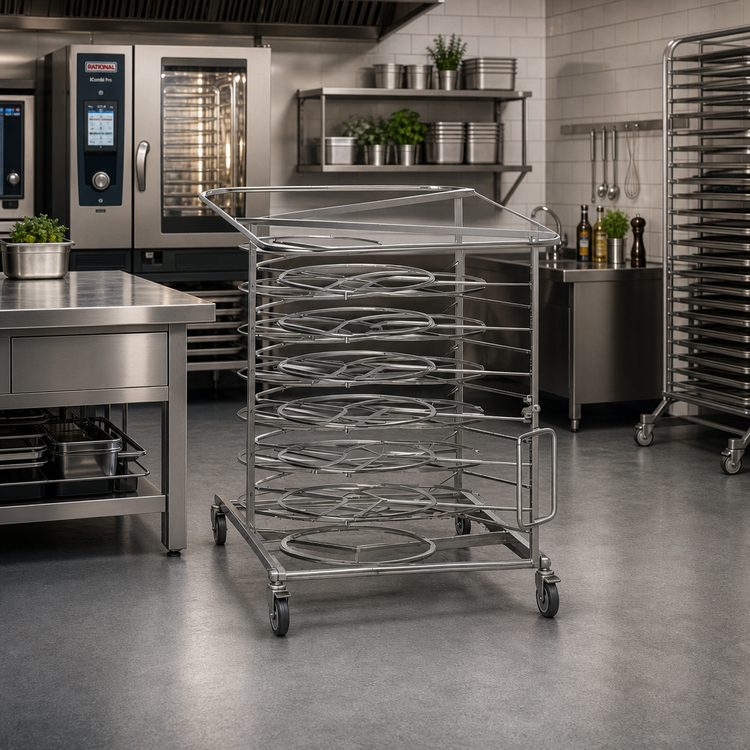 Product image #2 for RATIONAL Mobile Plate Rack for SCC 61/CMP 61 Series, 20-Plate Capacity