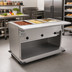 Thumbnail image #2 for Spec-Master PHT5CB-240-3 Portable Electric 5-Well Hot Food Table with Enclosed Base