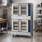 Thumbnail image #3 for Koolmore KM-DCCO54-NGC 38-Inch Full-Size Double-Deck Natural Gas Convection Oven, 3-Pan per Compartment, Dual Glass Doors