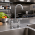 Thumbnail image #2 for OptiFlow Heavy Duty 4-Inch Centers Deck Mount Faucet with 5-Inch Gooseneck Spout