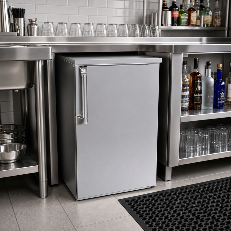 Product image #2 for Krowne One-Section Back Bar Dry Storage Cabinet, 24 x 24 Inches, Non-Refrigerated, Locking Solid Door