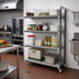 Thumbnail image #2 for Cambro Camshelving Elements XTRA Stationary Add-On Shelving Unit, 18 x 30 x 72 Inches, 4-Tier Vented and Solid, Speckled Gray