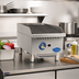 Thumbnail image #2 for Globe 15-Inch Gas Countertop Char Rock Charbroiler, Natural Gas/LP Convertible