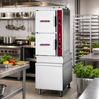 Thumbnail image #2 for Crown GSX-10HE Two Compartment Full-Size Gas Convection Steamer