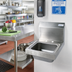 Thumbnail image #2 for BK Resources BKHS-D-SS Space Saver Wall-Mount Hand Sink, 9 x 9 x 5 in. Bowl, 304 Stainless Steel, 4-Inch O.C. Deck Mount Holes