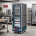 Thumbnail image #2 for Metro C5 3 Series Moisture Heated Holding and Proofing Cabinet, Full Height, Dutch Clear Doors, Gray, Mobile, 120V