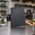 Thumbnail image #2 for Winco Single Letter-Size Leather-Like Menu Cover, Gray