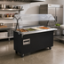 Thumbnail image #2 for Vollrath 2-Series Affordable Portable 4-Well Mobile Hot Food Station, Open Well, Enclosed Storage Base, 208-240V, Black
