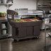 Thumbnail image #3 for Maximizer 6-Foot Mobile Ice-Cooled Food Bar with Tilting Acrylic Sneeze Guard, 6-Pan Capacity