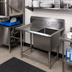 Thumbnail image #2 for John Boos Pro-Bowl Single-Compartment 14-Gauge Stainless Steel Sink with Left Drainboard and 10-Inch Backsplash