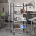 Thumbnail image #2 for Cambro Camshelving Elements XTRA 4-Tier High Density Mobile Starter Unit, Solid Shelving, 21
