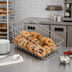 Thumbnail image #2 for Winco Rectangular Wire Bagel / Pastry Serving Basket with Slanted Top, 18-1/2 x 11 x 8 Inches