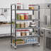 Thumbnail image #2 for Cambro Camshelving Elements XTRA 5-Tier Vented Stationary Starter Unit, 24 x 60 x 72 Inches, Speckled Gray
