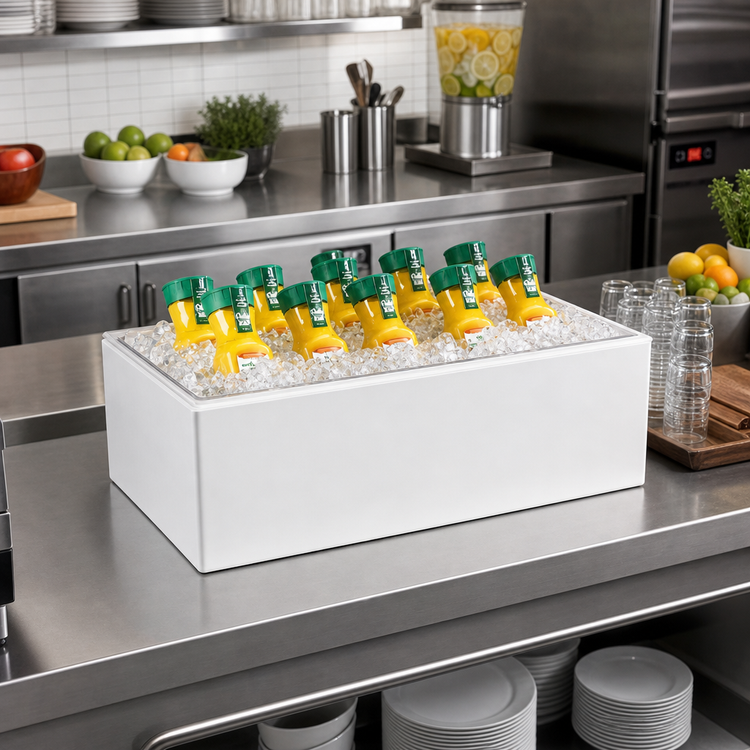Product image #2 for Cal-Mil Complete Ice Housing with Removable Polycarbonate Pan, White Melamine