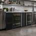 Thumbnail image #2 for Pro-Line E-Series Two-Section Refrigerated Back Bar Cabinet with Glass Doors, 69-1/2 Inch Wide, 28 Cu Ft, Self-Contained