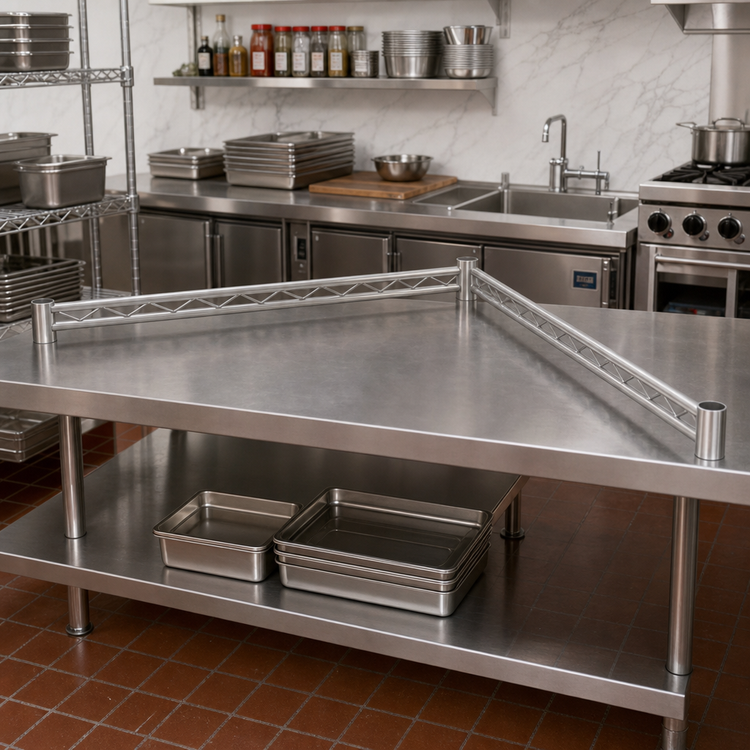 Product image #2 for Eagle Group 60-Inch x 36-Inch 3-Sided Double Truss Stainless Steel Frame