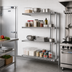 Thumbnail image #2 for Eagle Group 4-Tier Add-On Wire Shelving Unit, 72W x 24D x 74H, Stainless Steel Finish