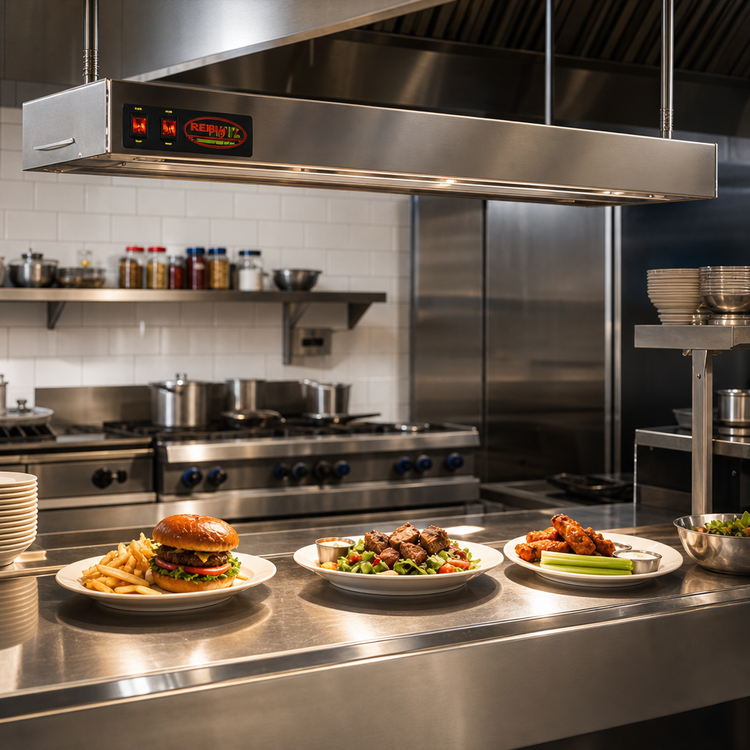 Product image #2 for RedHots 60-Inch Single Unlighted Rod-Style Strip Heat Lamp with Remote, 208V