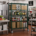 Thumbnail image #2 for Metro Super Erecta Mobile Wire Security Cage with Epoxy-Coated Green Finish, 50-1/2 x 28-1/16 x 68-1/2 Inches