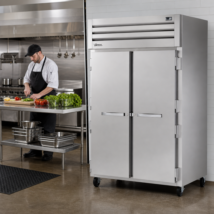 Product image #2 for True SPEC SERIES Two-Section Reach-In Refrigerator with Locking Solid Doors