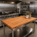 Thumbnail image #2 for Boos Block American Cherry Edge Grain Kitchen Countertop, 72 x 48 x 1-3/4 Inch, Varnique Finish