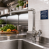 Thumbnail image #2 for Fisher Brass Add-On Faucet with 2-Part Swivel Spout and 4-Inch Riser