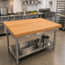 Thumbnail image #2 for John Boos Appalachian Red Oak Edge Grain Island Countertop, 48