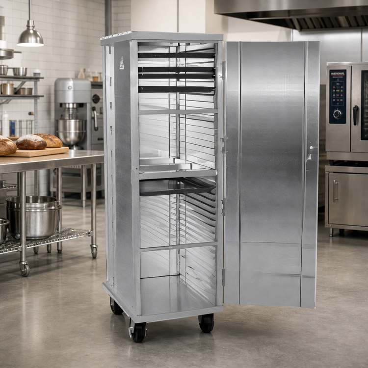 Product image #2 for Eagle Lifetime Series Heavy-Duty Enclosed Aluminum Pan Rack with Solid Door, 38-Pan Capacity