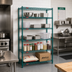 Thumbnail image #2 for Eagle Group Valu-Gard 5-Tier Wire Shelving Starter Unit, 36-Inch W x 21-Inch D x 86-Inch H, Green Epoxy Finish