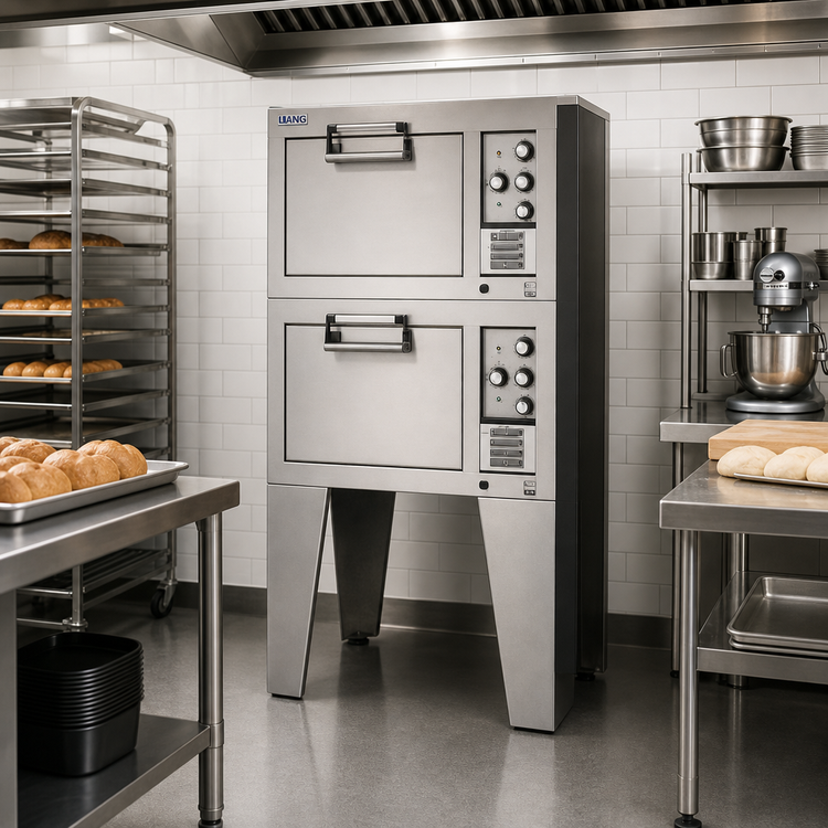 Product image #2 for Lang Marine Triple-Deck Electric Deck Oven with 22" x 27-1/2" x 12" Bake Decks