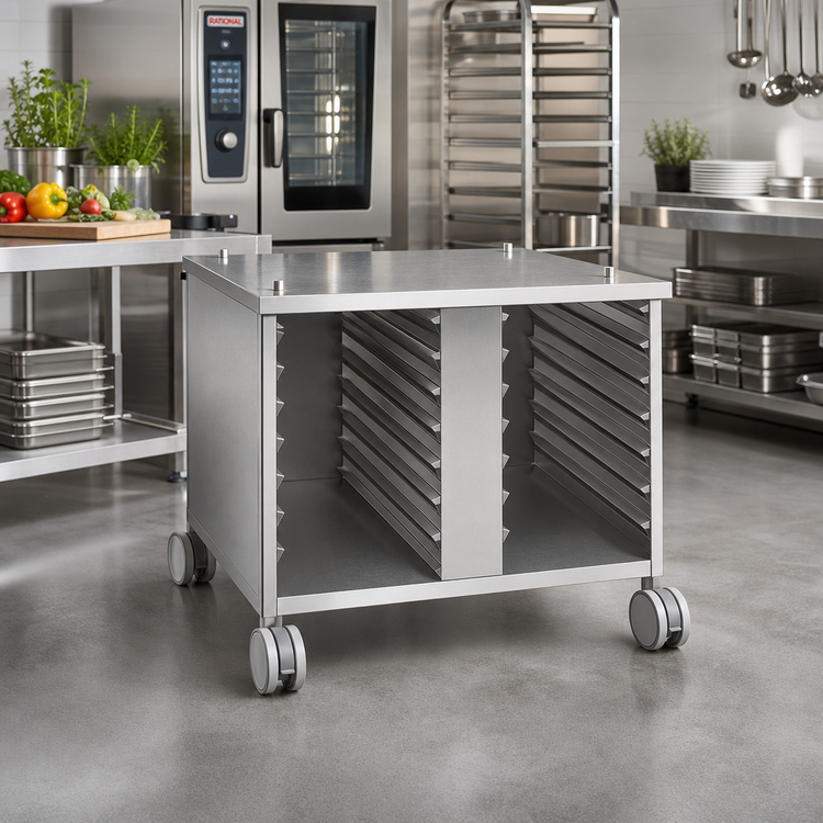 Product image #2 for RATIONAL US III Mobile Oven Stand with 14 Supporting Rails for SCC 61/CMP 101 Series